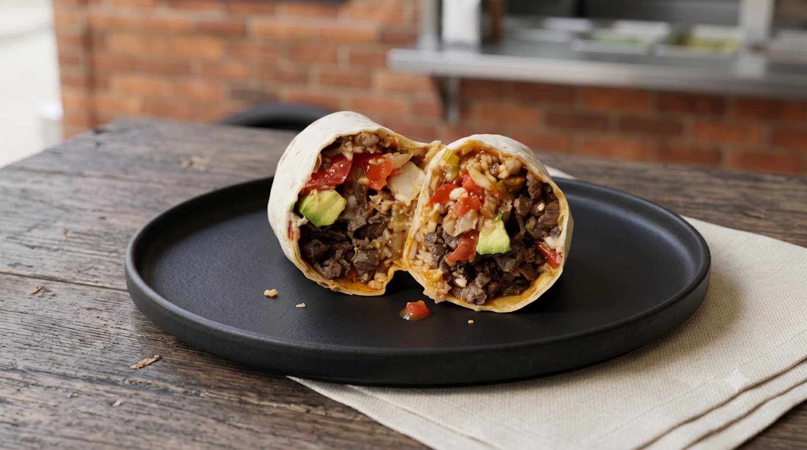 Oversized Carne Asada Burrito
